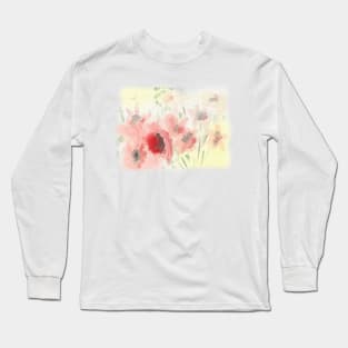 Yellow and Pink Flowers! Long Sleeve T-Shirt